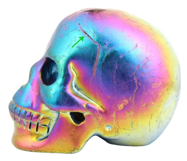 Aura Titanium Stone Skull